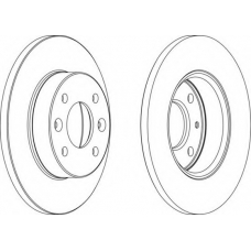 DDF108 FERODO Тормозной диск
