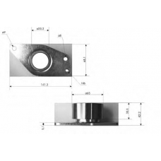 TKR 9257 TIMKEN Паразитный / ведущий ролик, зубчатый ремень