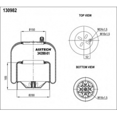 34390-01  K Airtech Кожух пневматической рессоры