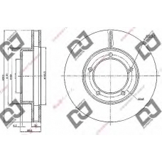 BD1025 DJ PARTS Тормозной диск