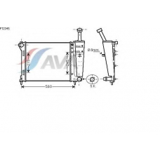 FT2345 AVA Радиатор, охлаждение двигателя