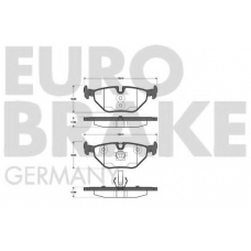 5502221524 EUROBRAKE Комплект тормозных колодок, дисковый тормоз