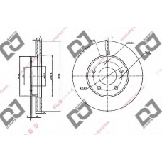 BD1040 DJ PARTS Тормозной диск