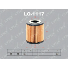 LO1117 LYNX Фильтр масляный