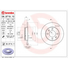 08.9719.10 BREMBO Тормозной диск