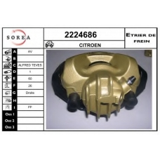 2224686 EAI Тормозной суппорт