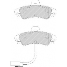 FDB1753 FERODO Комплект тормозных колодок, дисковый тормоз