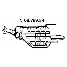 08.799.84 EBERSPACHER Глушитель выхлопных газов конечный
