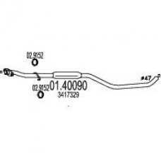 01.40090 MTS Труба выхлопного газа