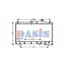 210126N AKS DASIS Радиатор, охлаждение двигателя