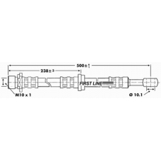 FBH6786 FIRST LINE Тормозной шланг