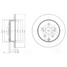 BG4115 DELPHI Тормозной диск