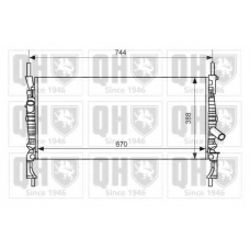 QER2409 QUINTON HAZELL Радиатор, охлаждение двигателя