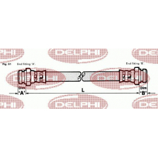 LH0067 DELPHI Тормозной шланг