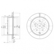 BG3166 DELPHI Тормозной диск