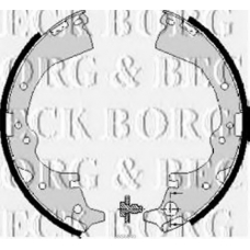 BBS6040 BORG & BECK Комплект тормозных колодок