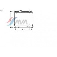 SZ2044 AVA Радиатор, охлаждение двигателя