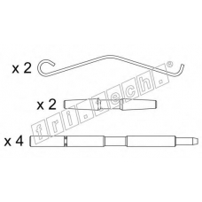 KIT.007 fri.tech. Комплектующие, колодки дискового тормоза