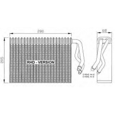 36053 NRF Испаритель, кондиционер