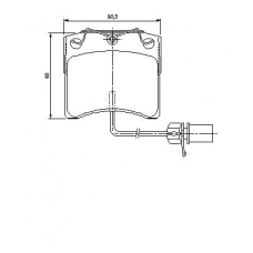 0 986 424 673 BOSCH Комплект тормозных колодок, дисковый тормоз