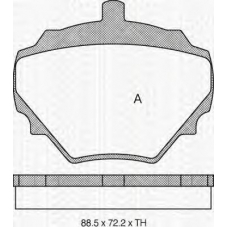 8110 17004 TRIDON Brake pads - rear