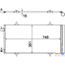 8FC 351 303-651 HELLA Конденсатор, кондиционер