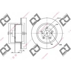 BD1419 DJ PARTS Тормозной диск