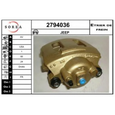 2794036 EAI Тормозной суппорт