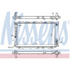 60480 NISSENS Радиатор, охлаждение двигателя