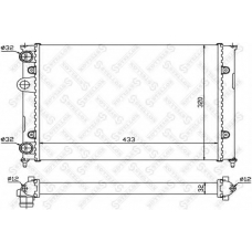 10-25068-SX STELLOX Радиатор, охлаждение двигателя