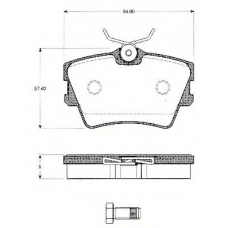 BLF1051 QUINTON HAZELL Комплект тормозных колодок, дисковый тормоз