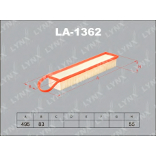 LA1362 LYNX Фильтр воздушный