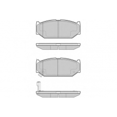 12-1455 E.T.F. Комплект тормозных колодок, дисковый тормоз