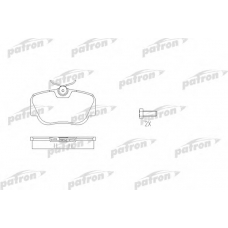 PBP669 PATRON Комплект тормозных колодок, дисковый тормоз