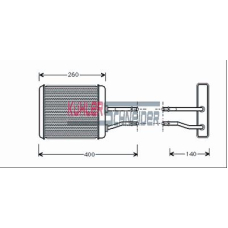 1090061 KUHLER SCHNEIDER Теплообменник, отопление салона