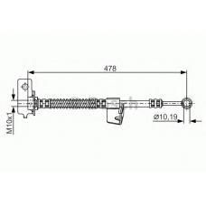 1 987 481 169 BOSCH Тормозной шланг