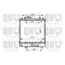 QER2467 QUINTON HAZELL Радиатор, охлаждение двигателя