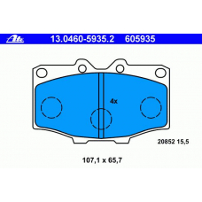 13.0460-5935.2 ATE Комплект тормозных колодок, дисковый тормоз