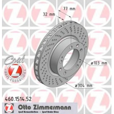 460.1514.52 ZIMMERMANN Тормозной диск