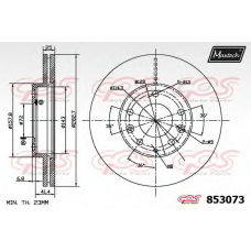 853073.0000 MAXTECH Тормозной диск