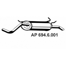 694.6.001 EBERSPACHER Глушитель выхлопных газов конечный