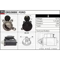 DRS3699 DELCO REMY Стартер
