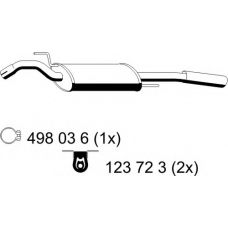 133173 ERNST Глушитель выхлопных газов конечный