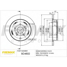 BD-4802 FREMAX Тормозной диск