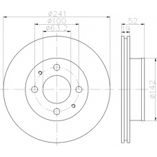 8DD 355 110-641 HELLA PAGID Тормозной диск