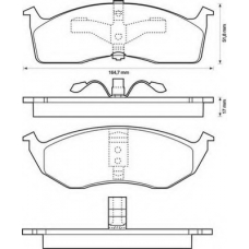 573072S STOP Комплект тормозных колодок, дисковый тормоз