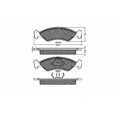 30218 SPIDAN Комплект тормозных колодок, дисковый тормоз