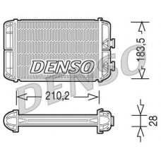 DRR20004 DENSO Теплообменник, отопление салона