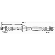 FBH6907 FIRST LINE Тормозной шланг