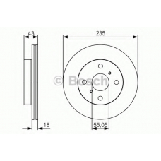 0 986 479 S46 BOSCH Тормозной диск